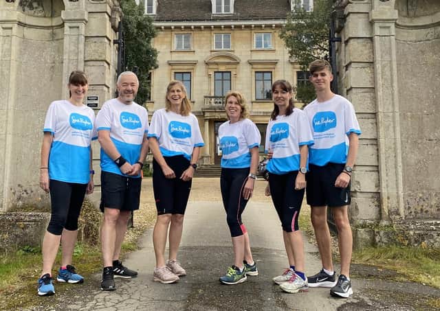 Elaine Nash, Paul Nash, Anne Piccaver, Kellie Herson, Lucy Oakley and Sam Oakley are running 26.2 miles around Peterborough in honour of loved ones, raising vital funds for Sue Ryder Thorpe Hall Hospice.