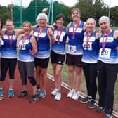 The gr-eight Peterborough & Nene Valley Eastern Masters team, Sally Pusey, Nicky Morgan, Brenda Church, Kay Gibson, Claire Smith, Andrea Jenkins, Judith Jagger, Alison Dunphy. Missing - Gemma Skells.