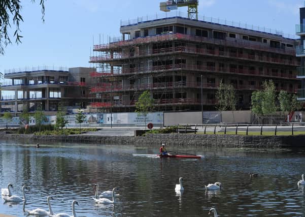 Developments being built on the Fletton Quays site
