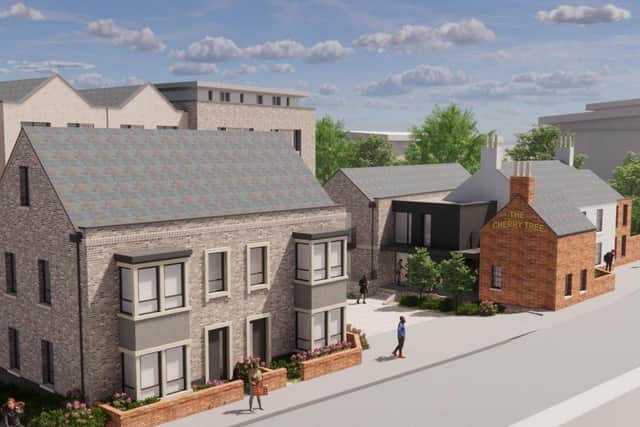 A proposed concept of what the flats would look like.