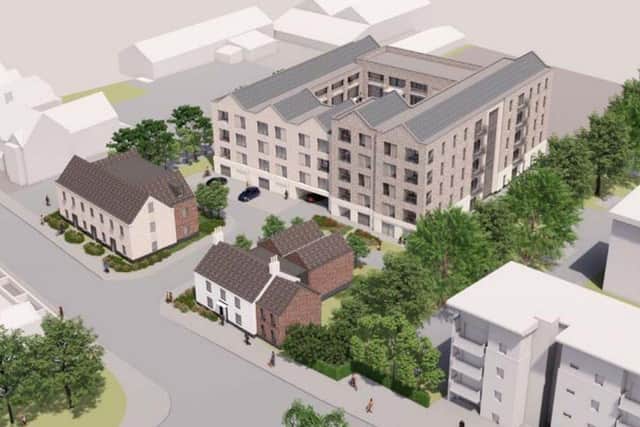 A proposed concept of what the flats would look like.