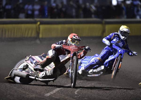 Michael Palm Toft in action against Kings Lynn. Photo: David Lowndes.