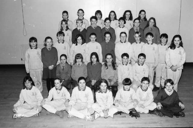 Students from Scoil Íosagáin, Buncrana, who took part in the Buncrana Pantomime Society’s production of Ali Baba in St. Mary’s Hall, Buncrana