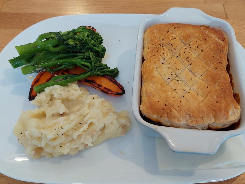 Brad Barnes lunches at The Bull, in Market Deeping