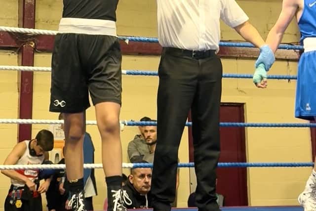 Jacob Hussain is declared the winner in Dublin.