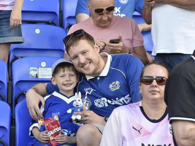 Posh fans at the Weston Homes Stadium for the visit of Charlton.