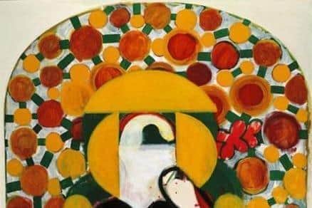 Howard Hodgkin's 'Garden', worth an estimated £500,000, was one of the original paintings stolen during a burglary.
