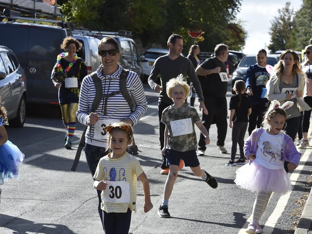 There was a range of costumes and outfits in the race