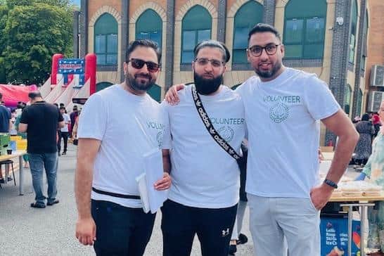 Shafeel Hussain, Shiraz Khan and Abrar Ahmed, who organised the fun day