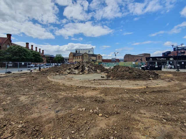 Progress at Laxton Square.