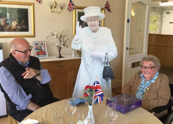 Residents have tea with "The Queen"