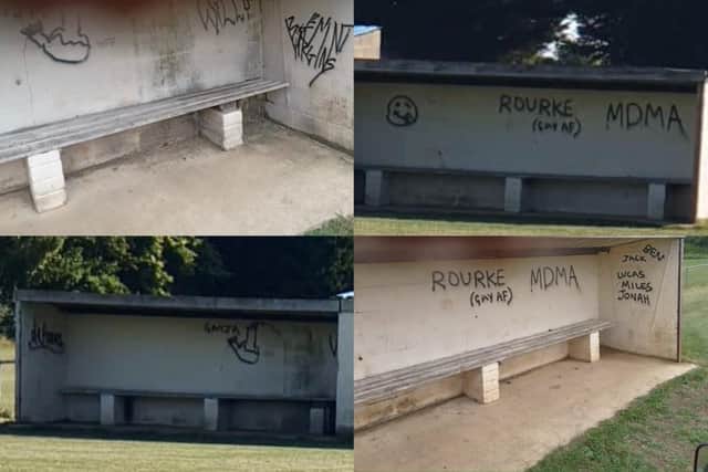 Vandalism at Deeping Rangers Football Club.