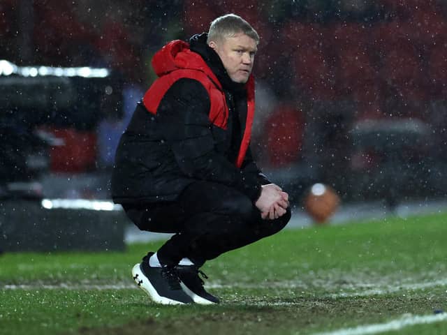 Doncaster Rovers are struggling under manager Grant McCann (Photo by DARREN STAPLES/AFP via Getty Images).