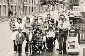 Toby Wood (right) in August 1969 when he was running the first summer playscheme based at Neighbourhood House, 30 Cromwell Road.