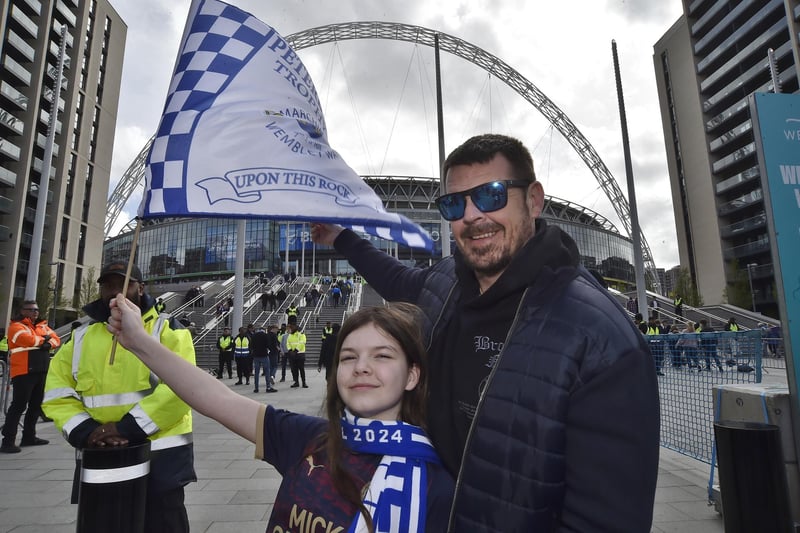 Posh v Wycombe at Wembley -  fans gallery