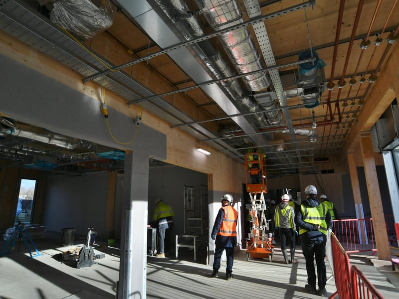 A section of the under construction third phase of ARU Peterborough