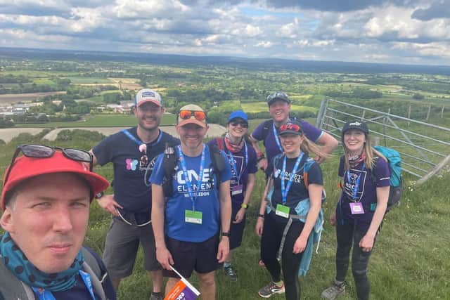 The team on their trek