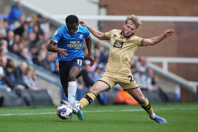 Kwame Poku in action for Posh. Photo: Joe Dent/theposh.com