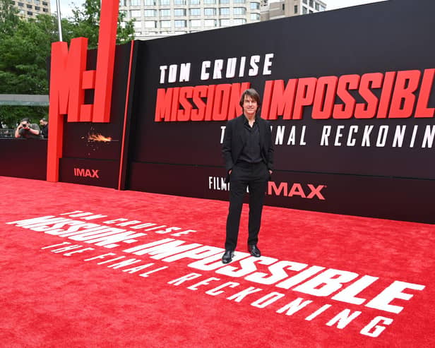 Posh face 'Mission Impossible.' Photo Getty Images for Paramount Pictures