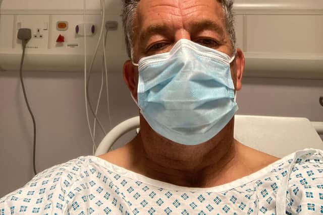 Steve at Papworth Hospital undergoing surgery for a quadruple heart bypass
