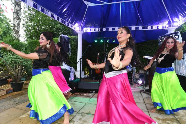 Bollywood dancers performed for guests.