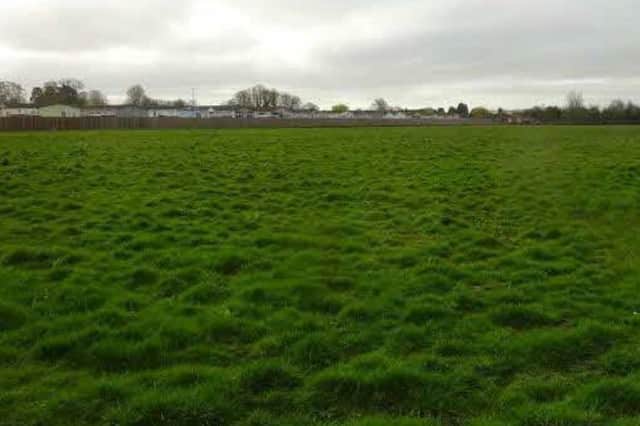 The vacant land close to Barton Road in Wisbech.