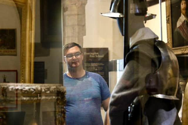 Visitor in the Museum