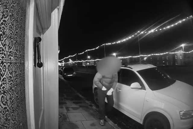 WATCH: Thief caught on Ring doorbell camera stealing from a car in Wisbech