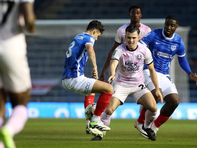 Charlie O'Connell in action for Posh. Photo: Joe Dent/theposh.com.