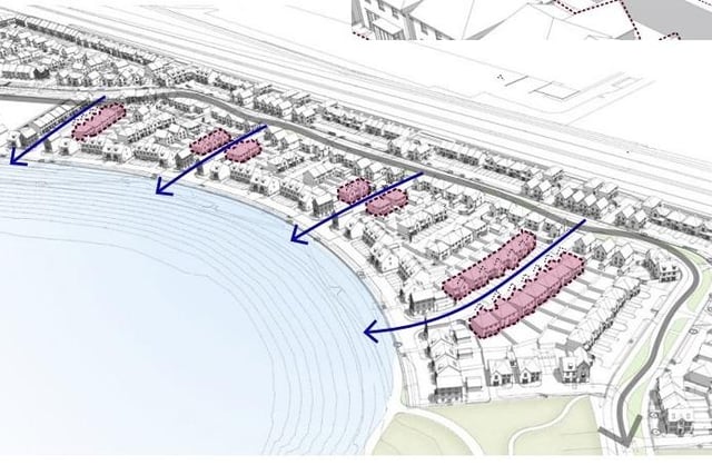 The proposed layout of the development.
