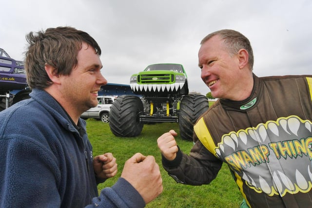 Battle of the Monster Trucks with drivers Alan Bond and Tony Dixon