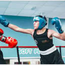 Jacob Hussain (blue headguard) in action in North Devon.