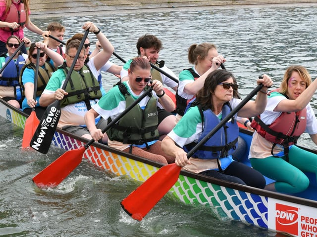 Crews take to Peterborough Rowing Lake at Thorpe Meadows.