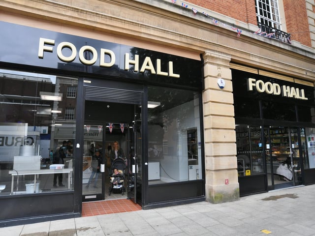 Exteriors of the new Food Hall.