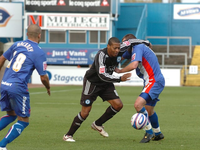 Experienced midfielder Hyde (pictured, centre) was a terrific presence as Darren Ferguson's terrific side won promotion from League Two as runners-up to Paul Ince's MK Dons. Hyde is now a highly-respected Academy coach at QPR.