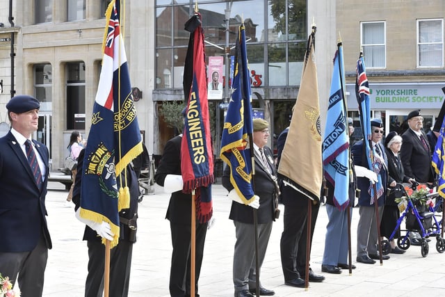 Peterborough veterans congregate on Cathedral Square to pay their respect to The Queen