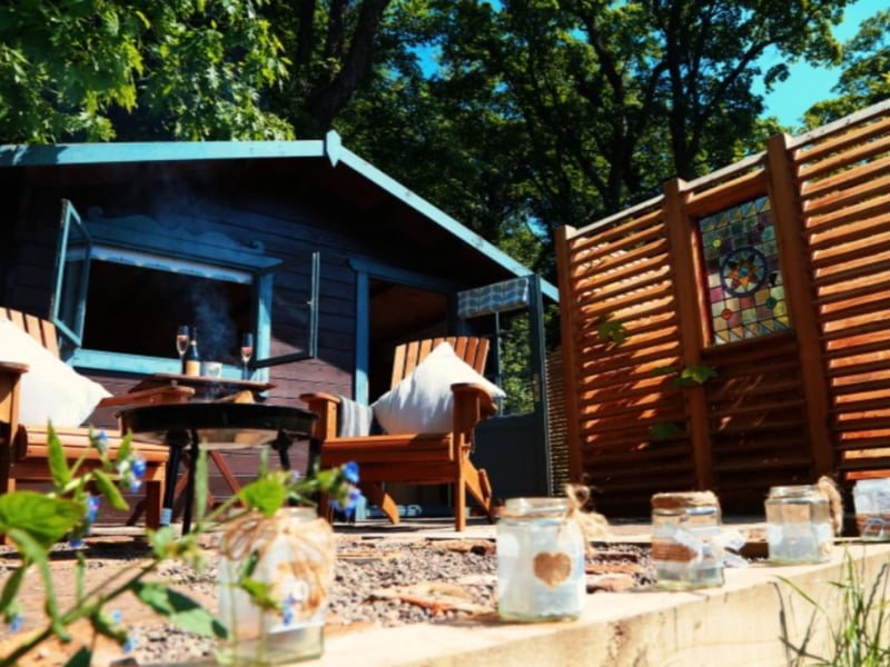 The Secret Cabin is hidden in magical woodland, making for a perfectly private stay.