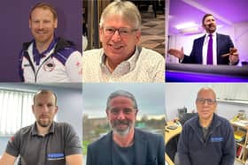 The 'save Peterborough speedway' consortium, clockwise from left, Carl Johnson, Mick Bratley, Michael Tomalin, Dave Hewitt, Andy Fairchild, Josh Hewitt.