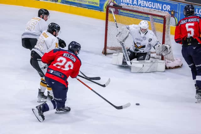Will Weldon in action during his final home game for Phantoms.  Photo SBD Photography