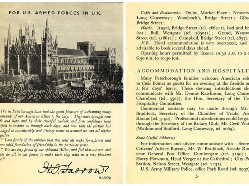 Pages from a fascinating booklet issued to US Forces personnel to help them learn about 'Pedar-burrow' during the Second World War.