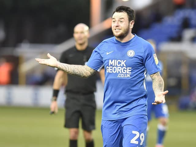 Lee Tomlin during his second spell at Posh. Photo: David Lowndes.