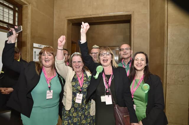 Local election count 2023 at Peterborough Town Hall. The Greens