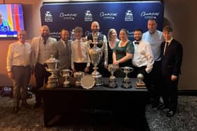 Hunts winners at the Bowls England Champions dinner.