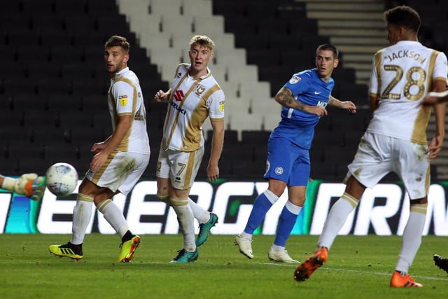 A late goal from a substitute midfielder in another exciting 3-3 EFL Trophy draw. The Wigan loanee couldn’t get into Steve Evans’ side regularly though and left that January. Now with Bradford City in League Two. Walker is pictured scoring his goal.