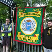 Peterborough Rail Station on the first day of the RMT strike