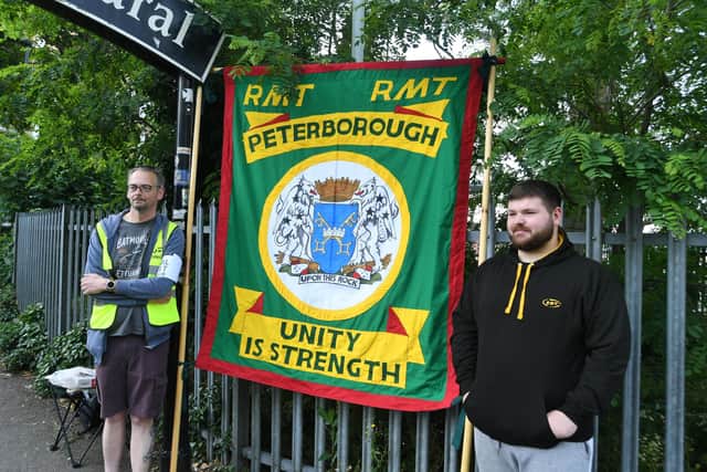 Peterborough Rail Station on the first day of the RMT strike