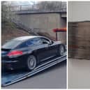 The Porsche and some cash seized by police