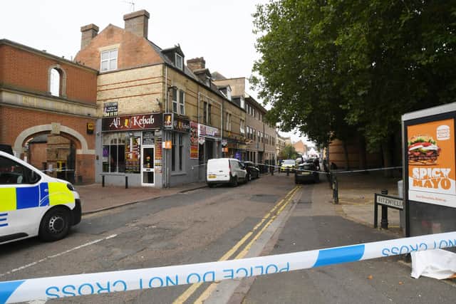 A police cordon was set up in Fitzwilliam Street following the incident