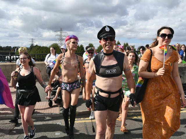 A parade was first held through the city centre.