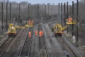 David Horne, Managing Director of LNER, tweeted this picture of repairs taking place on the lines yesterday